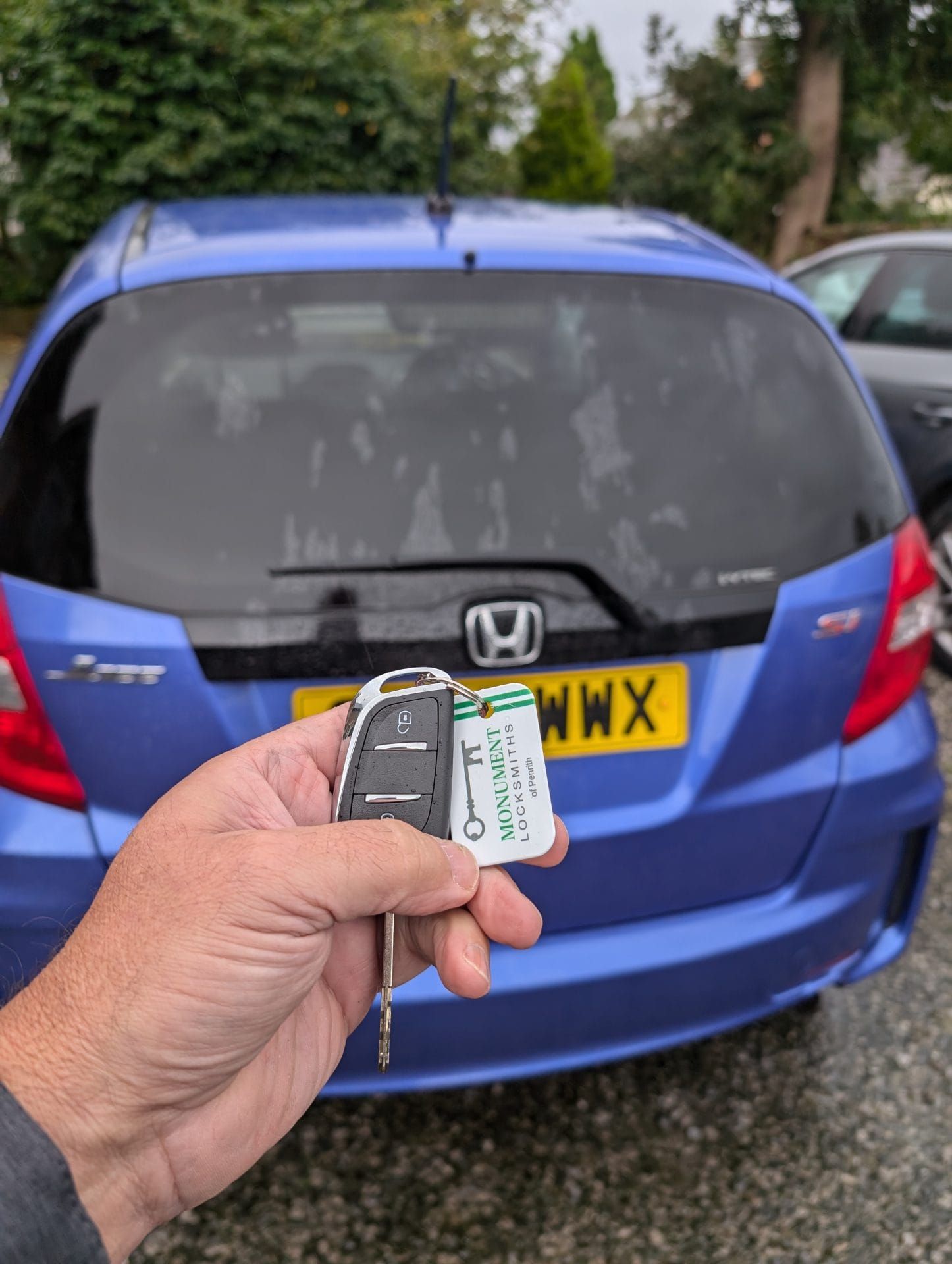 Honda car key cut and programmed by Monument Locksmiths Cumbria