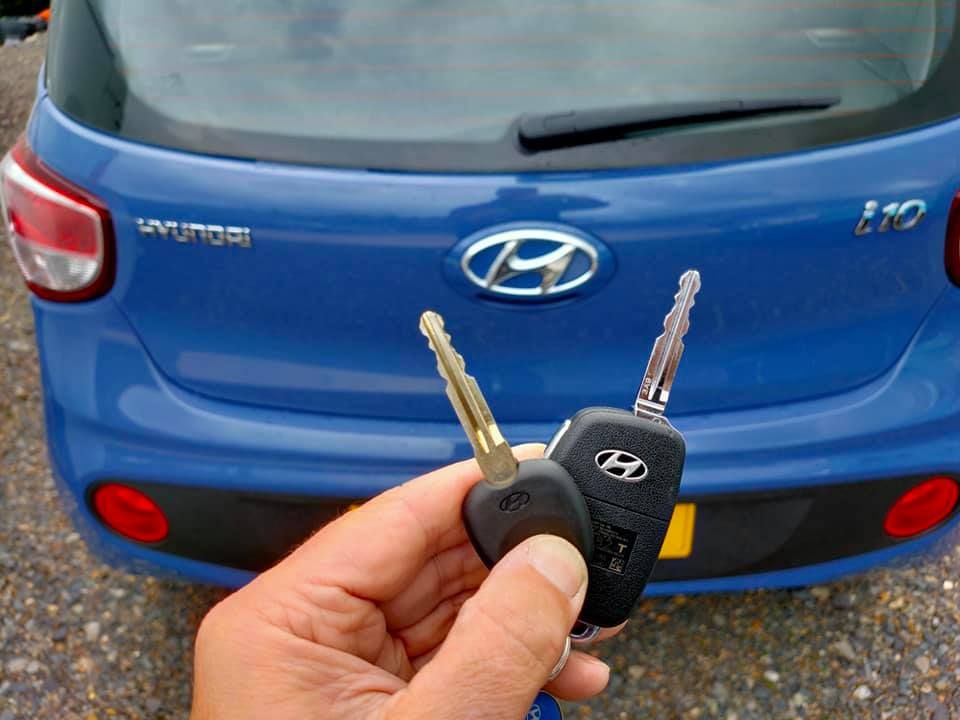 Hyundai car keys cut by Monument Locksmiths Penrith