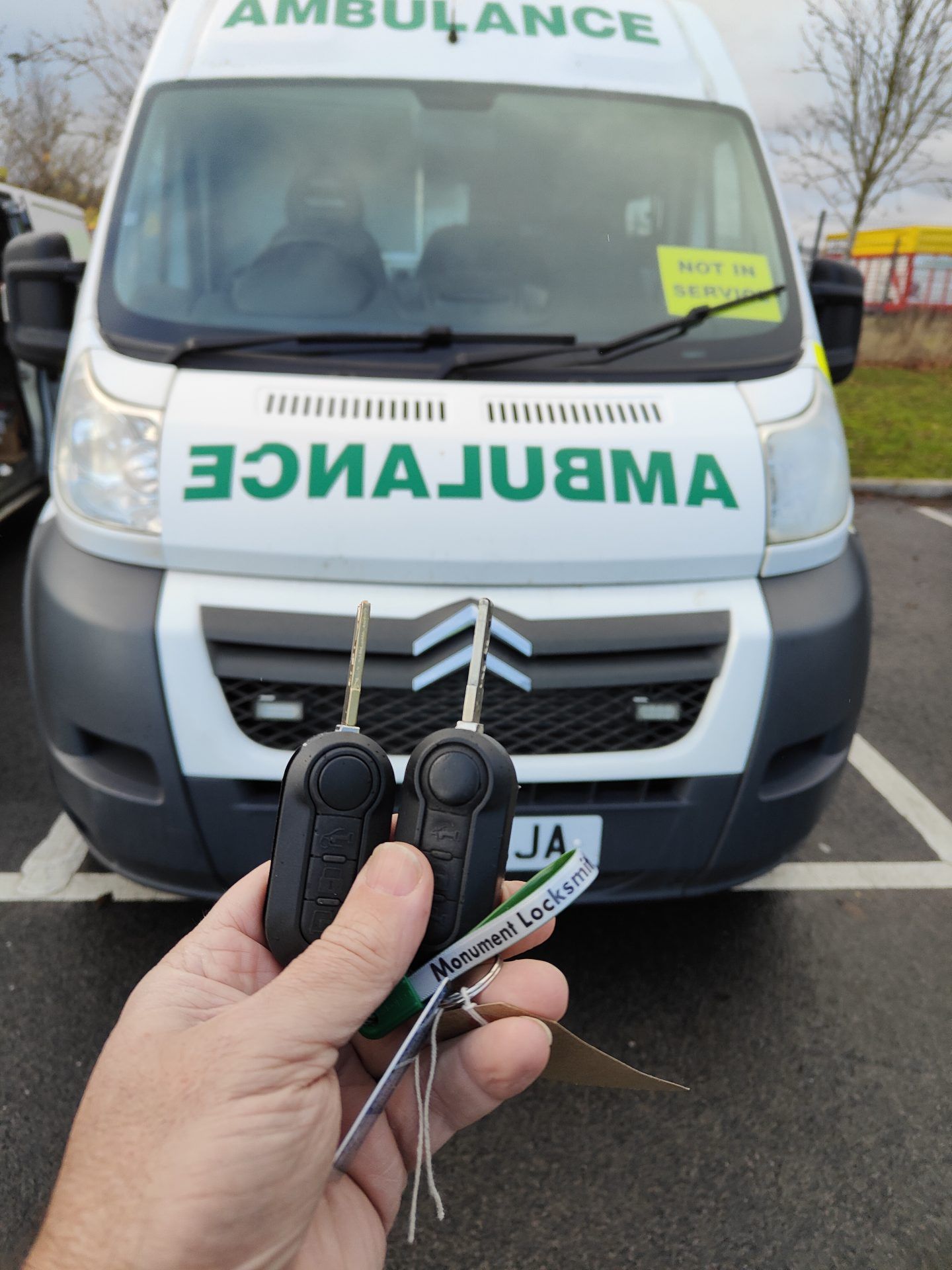 Ambulance keys supplied by Monument Locksmiths Penrith